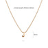 Initials Brick Alphabet Letter Necklace Rose Gold Layered Steel Jewellery